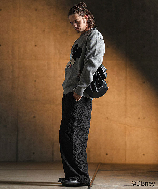 2025 春夏 1st 先行予約 2月中旬〜下旬入荷予定 GLIMCLAP グリムクラップ Quilted fabric cut sew pants パンツ atfpts 2025 春夏 1st 先行予約 2月中旬〜下旬入荷予定 GLIMCLAP グリムクラップ