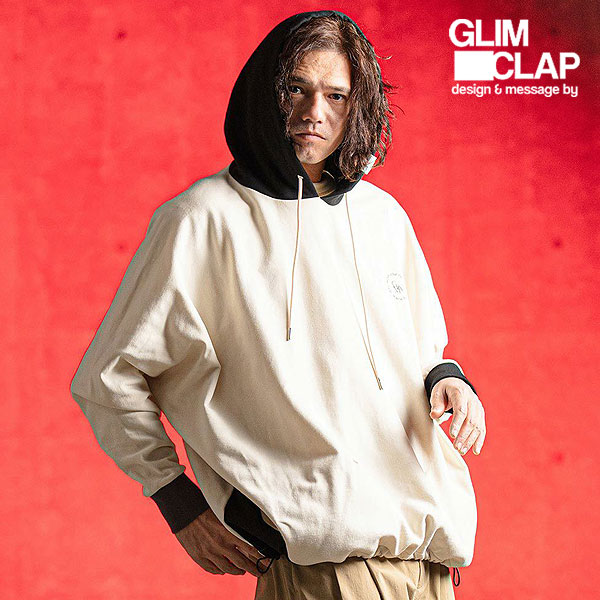 GLIMCLAP グリムクラップ Minimal printed design sweathoodie パーカー atftps