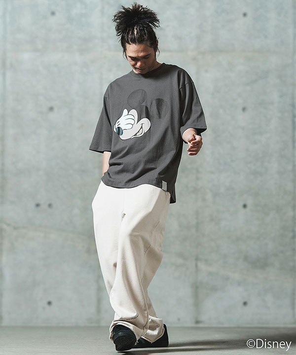 2025 春夏 2nd 先行予約 6月上旬〜中旬入荷予定 GLIMCLAP グリムクラップ Printed T-shirtr -Mickey Mouse- キャンセル不可 atftps