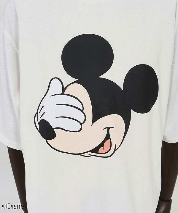 2025 春夏 2nd 先行予約 6月上旬〜中旬入荷予定 GLIMCLAP グリムクラップ Printed T-shirtr -Mickey Mouse- キャンセル不可 atftps