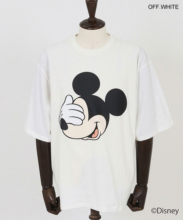2025 春夏 2nd 先行予約 6月上旬〜中旬入荷予定 GLIMCLAP グリムクラップ Printed T-shirtr -Mickey Mouse- キャンセル不可 atftps