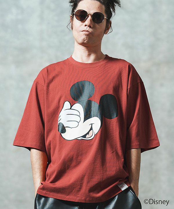 2025 春夏 2nd 先行予約 6月上旬〜中旬入荷予定 GLIMCLAP グリムクラップ Printed T-shirtr -Mickey Mouse- キャンセル不可 atftps