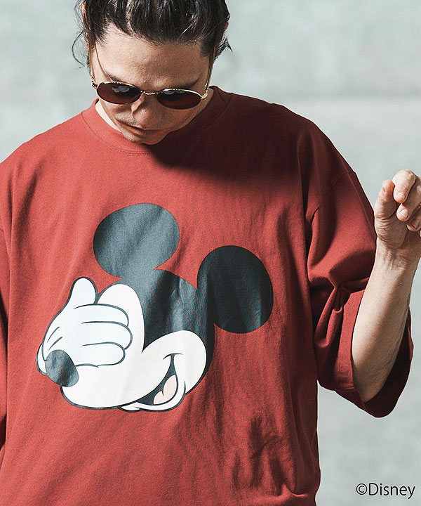 2025 春夏 2nd 先行予約 6月上旬〜中旬入荷予定 GLIMCLAP グリムクラップ Printed T-shirtr -Mickey Mouse- キャンセル不可 atftps