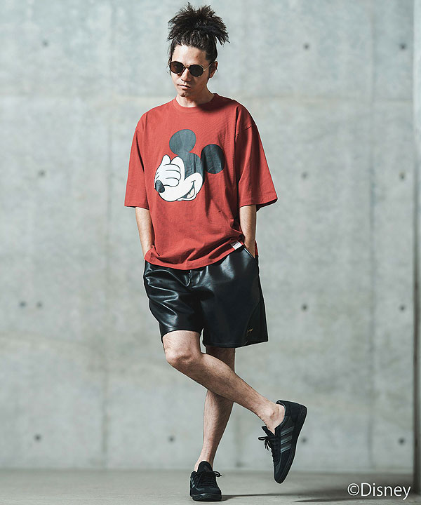 2025 春夏 2nd 先行予約 6月上旬〜中旬入荷予定 GLIMCLAP グリムクラップ Printed T-shirtr -Mickey Mouse- キャンセル不可 atftps