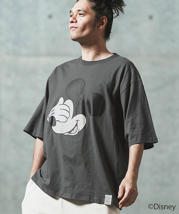 2025 春夏 2nd 先行予約 6月上旬〜中旬入荷予定 GLIMCLAP グリムクラップ Printed T-shirtr -Mickey Mouse- キャンセル不可 atftps
