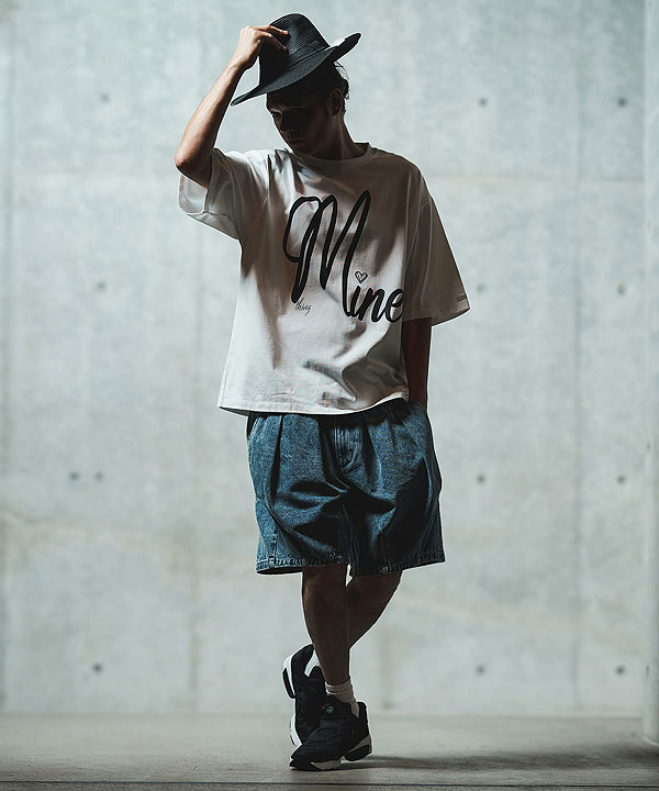 2025 春夏 2nd 先行予約 5月上旬〜中旬入荷予定 GLIMCLAP グリムクラップ Printed T-shirtr -Mine logo design- Tシャツ atftps