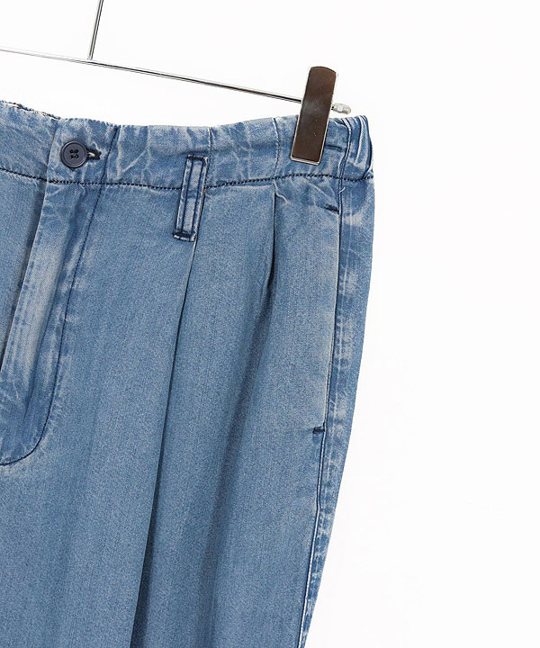 2025 春夏 2nd 先行予約 5月中旬〜下旬入荷予定 GLIMCLAP Color scheme design & balloon silhouette pants -light ounce denim- atfpts