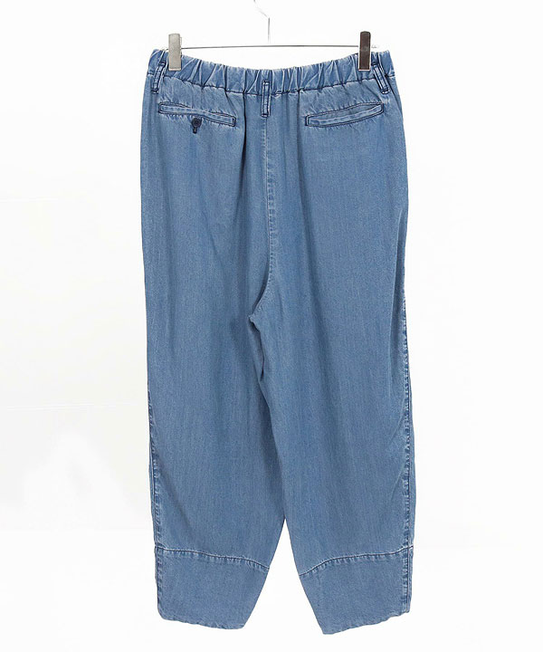 2025 春夏 2nd 先行予約 5月中旬〜下旬入荷予定 GLIMCLAP Color scheme design & balloon silhouette pants -light ounce denim- atfpts