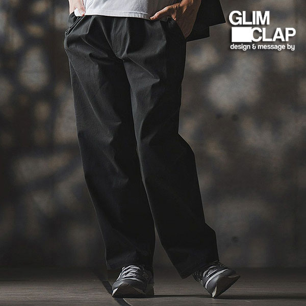 2025 秋冬 1st 先行予約 8月中旬〜下旬入荷予定 GLIMCLAP グリムクラップ Wide-leg trousers -stretch chino cloth- メンズ atfpts