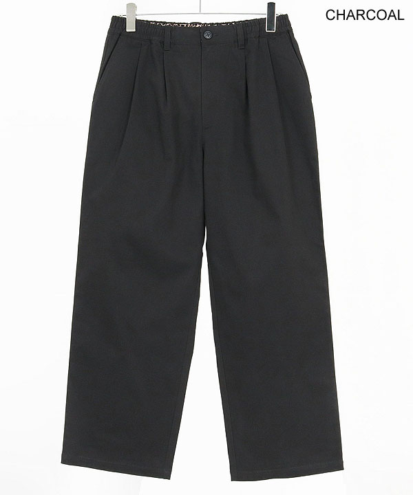 2025 秋冬 1st 先行予約 8月中旬〜下旬入荷予定 GLIMCLAP グリムクラップ Wide-leg trousers -stretch chino cloth- メンズ atfpts