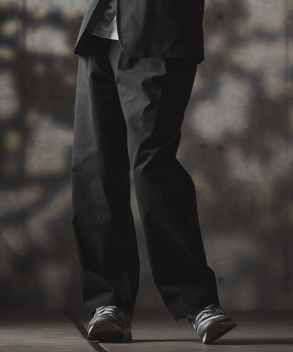 2025 秋冬 1st 先行予約 8月中旬〜下旬入荷予定 GLIMCLAP グリムクラップ Wide-leg trousers -stretch chino cloth- メンズ atfpts