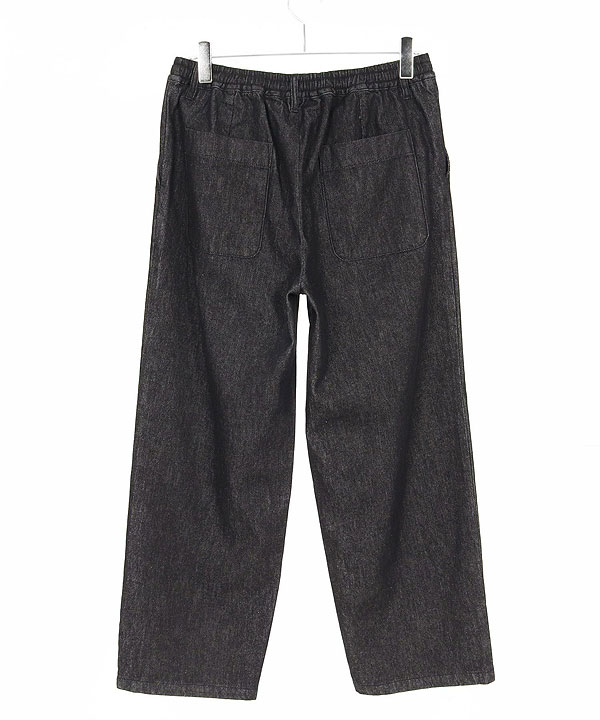 2025 秋冬 1st 先行予約 8月中旬〜下旬入荷予定 GLIMCLAP グリムクラップ Denim wide-leg trousers -Distressed for a vintage look-