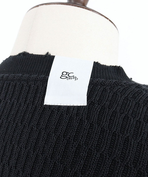 2025 秋冬 1st 先行予約 8月中旬〜下旬入荷予定 GLIMCLAP グリムクラップ Jacquard texture cut sew -Distressed for a vintage look-