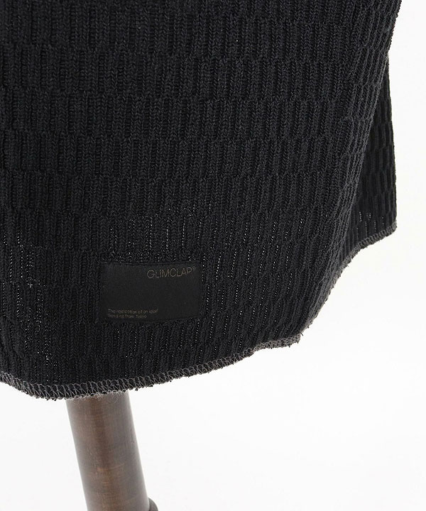 2025 秋冬 1st 先行予約 8月中旬〜下旬入荷予定 GLIMCLAP グリムクラップ Jacquard texture cut sew -Distressed for a vintage look-