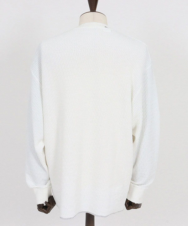 2025 秋冬 1st 先行予約 8月中旬〜下旬入荷予定 GLIMCLAP グリムクラップ Jacquard texture cut sew -Distressed for a vintage look-