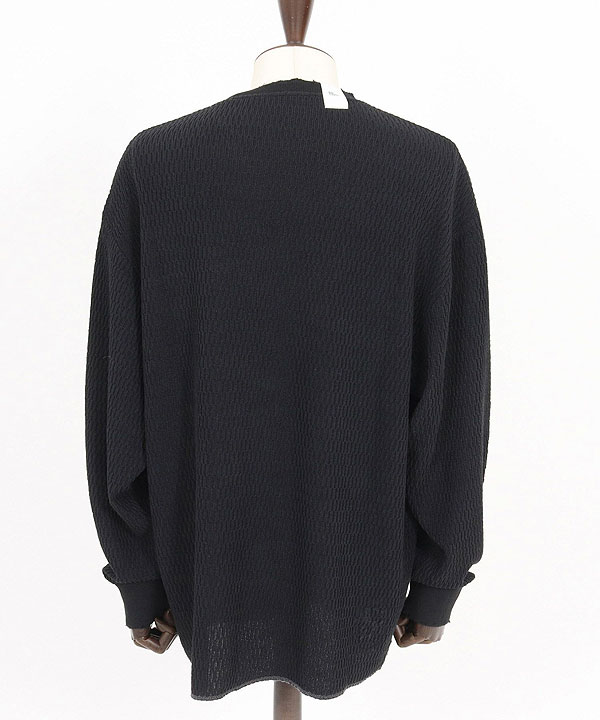 2025 秋冬 1st 先行予約 8月中旬〜下旬入荷予定 GLIMCLAP グリムクラップ Jacquard texture cut sew -Distressed for a vintage look-