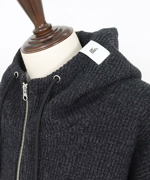 2025 秋冬 1st 先行予約 8月下旬〜9月上旬入荷予定 GLIMCLAP グリムクラップ Zip-up hoodie -Soft brushed waffle fabric- atftps