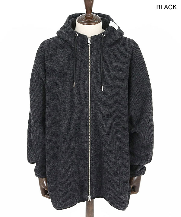 2025 秋冬 1st 先行予約 8月下旬〜9月上旬入荷予定 GLIMCLAP グリムクラップ Zip-up hoodie -Soft brushed waffle fabric- atftps