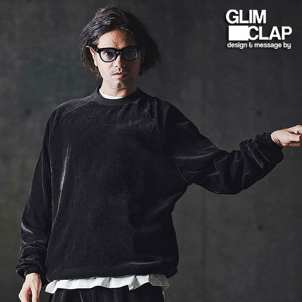 2025 秋冬 1st 先行予約 8月下旬〜9月上旬入荷予定 GLIMCLAP グリムクラップ Velour fabric pullover -Adjustable hem design- atftps