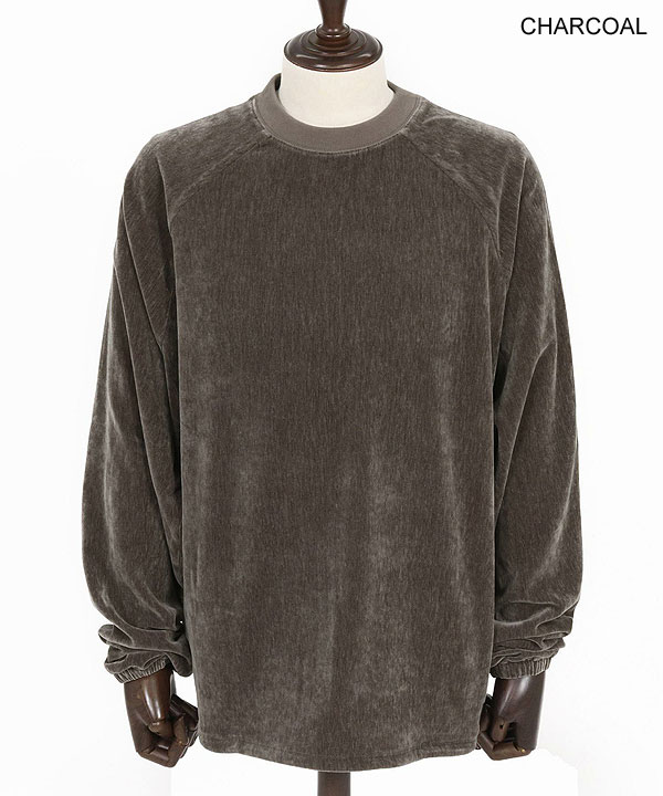 2025 秋冬 1st 先行予約 8月下旬〜9月上旬入荷予定 GLIMCLAP グリムクラップ Velour fabric pullover -Adjustable hem design- atftps