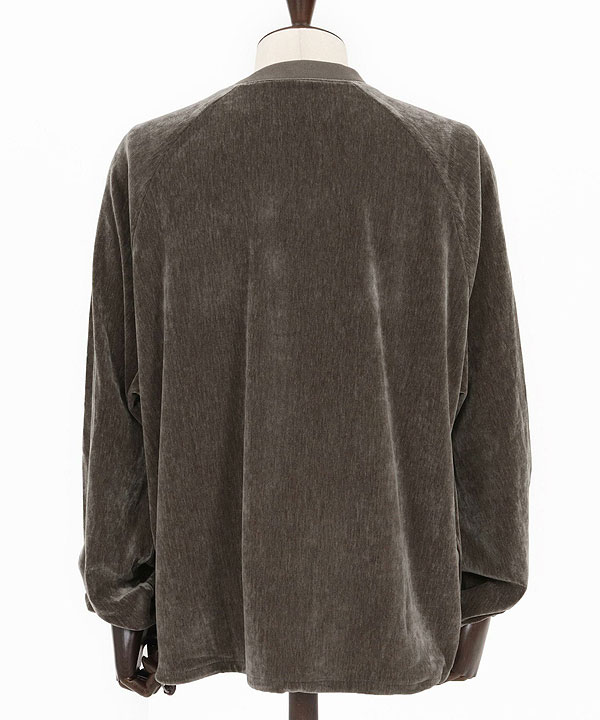 2025 秋冬 1st 先行予約 8月下旬〜9月上旬入荷予定 GLIMCLAP グリムクラップ Velour fabric pullover -Adjustable hem design- atftps