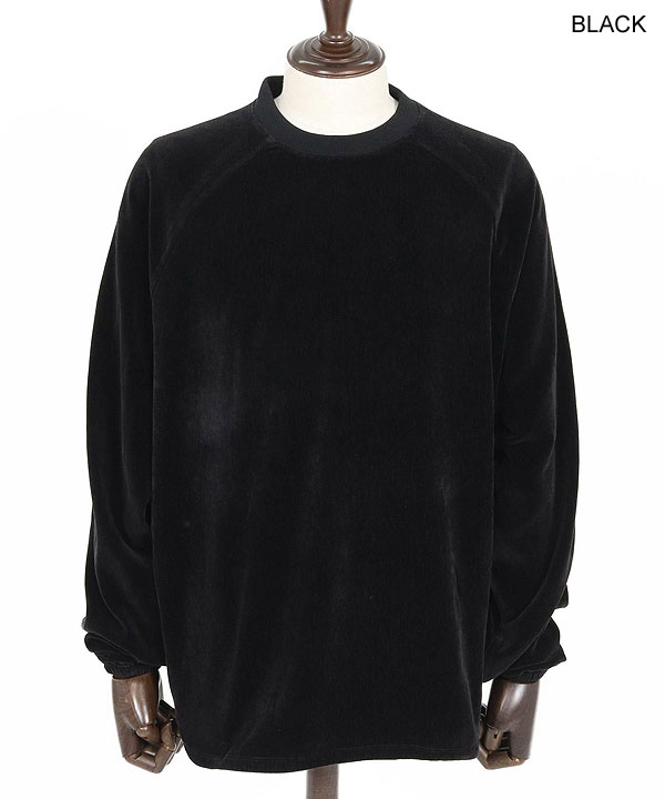 2025 秋冬 1st 先行予約 8月下旬〜9月上旬入荷予定 GLIMCLAP グリムクラップ Velour fabric pullover -Adjustable hem design- atftps