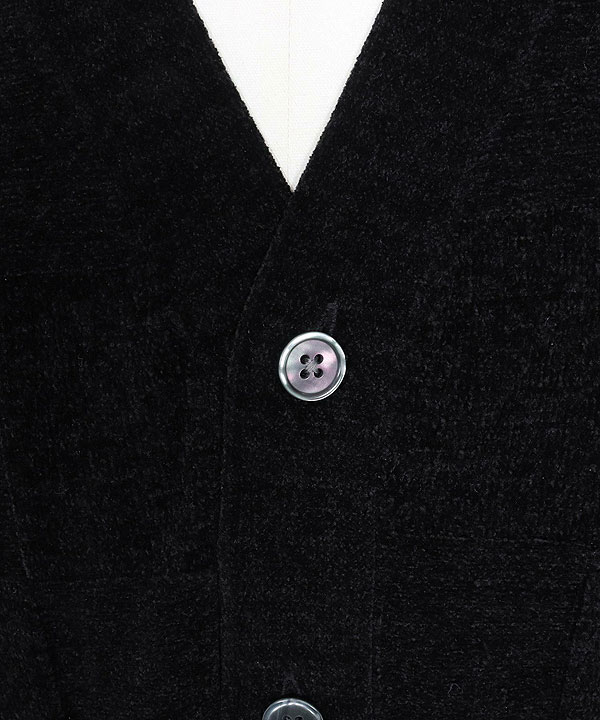 2025 秋冬 1st 先行予約 9月上旬〜中旬入荷予定 GLIMCLAP グリムクラップ Cardigan sweater -Chenille yarn & Grid pattern- atftps