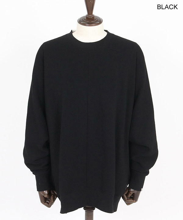 2025 秋冬 1st 先行予約 8月中旬〜下旬入荷予定 GLIMCLAP Dolman sleeve detail pullover -Bonded fleece-lined double-knit fabric-