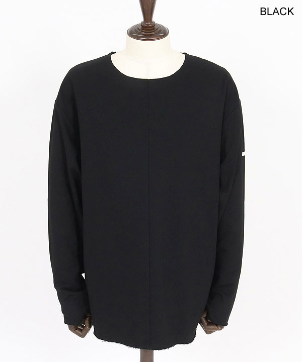 2025 秋冬 1st 先行予約 8月中旬〜下旬入荷予定 GLIMCLAP グリムクラップ Boxy silhouette long sleeve T-shirt -Mini pile sweat fabric-