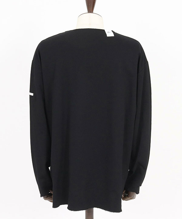 2025 秋冬 1st 先行予約 8月中旬〜下旬入荷予定 GLIMCLAP グリムクラップ Boxy silhouette long sleeve T-shirt -Mini pile sweat fabric-