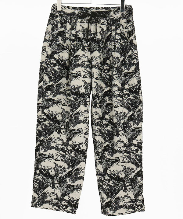 2025 秋冬 1st 先行予約 9月中旬〜下旬入荷予定 GLIMCLAP グリム Triple-pleated trousers-Brushed texture & Full patterned textile-_18