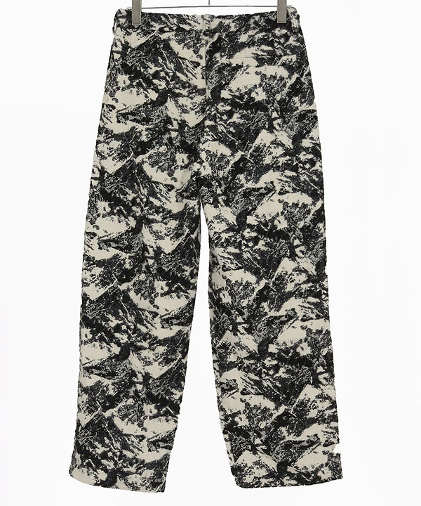 2025 秋冬 1st 先行予約 9月中旬〜下旬入荷予定 GLIMCLAP グリム Triple-pleated trousers-Brushed texture & Full patterned textile-_19