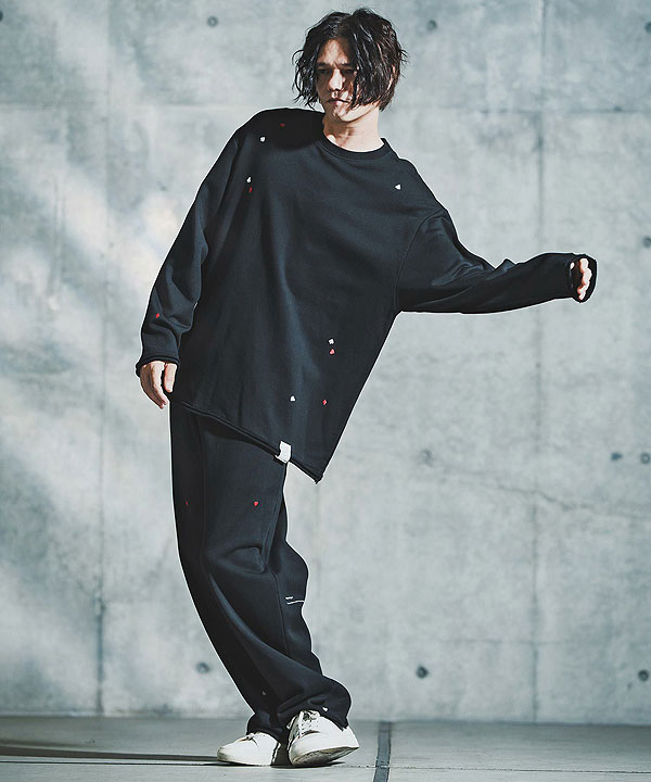 2025 秋冬 2nd 先行予約 10月中旬〜下旬入荷予定 GLIMCLAP グリムクラップ Card Stitch Emblem Sweatshirt キャンセル不可 atftps_12