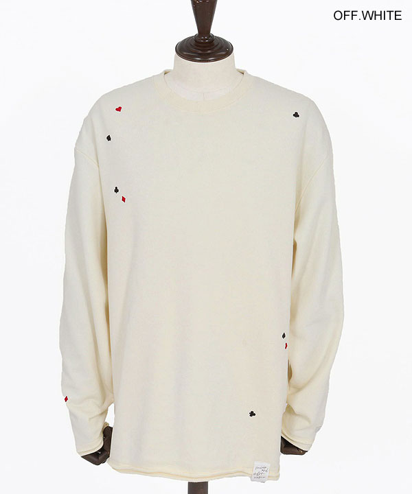 2025 秋冬 2nd 先行予約 10月中旬〜下旬入荷予定 GLIMCLAP グリムクラップ Card Stitch Emblem Sweatshirt キャンセル不可 atftps_16