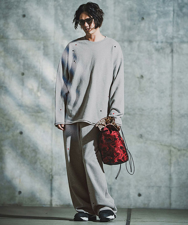 2025 秋冬 2nd 先行予約 10月中旬〜下旬入荷予定 GLIMCLAP グリムクラップ Card Stitch Emblem Sweatshirt キャンセル不可 atftps_6