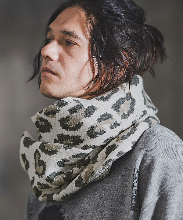2025 秋冬 2nd 先行予約 11月上旬〜中旬入荷予定 GLIMCLAP グリムクラップ Illusionism Leopard Pattern Knitsnood キャンセル不可_7