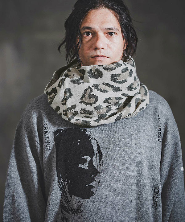 2025 秋冬 2nd 先行予約 11月上旬〜中旬入荷予定 GLIMCLAP グリムクラップ Illusionism Leopard Pattern Knitsnood キャンセル不可_8