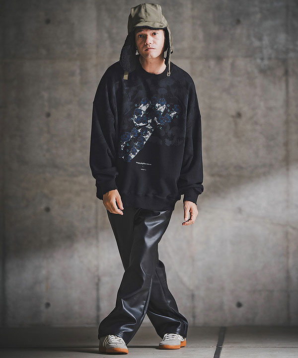 2025 秋冬 2nd 先行予約 10月中旬〜下旬入荷予定 GLIMCLAP グリムクラップ Relic Oversized Sweatshirt キャンセル不可 atftps_9