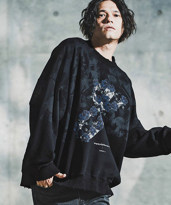 2025 秋冬 2nd 先行予約 10月中旬〜下旬入荷予定 GLIMCLAP グリムクラップ Relic Oversized Sweatshirt キャンセル不可 atftps_2