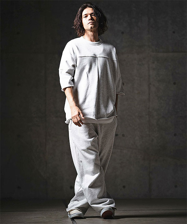2026 春夏 1st 先行予約 2月中旬〜下旬入荷予定 GLIMCLAP グリムクラップ 3/4 Sleeve Sweat T-Shirt スウェット キャンセル不可 atftps_5
