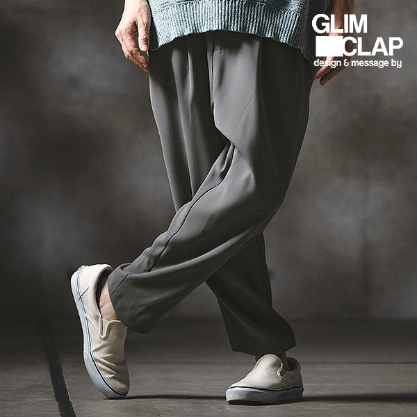 2026 春夏 1st 先行予約 2月中旬〜下旬入荷予定 GLIMCLAP グリムクラップ Relaxed Balloon Tapered Trousers キャンセル不可 atfpts