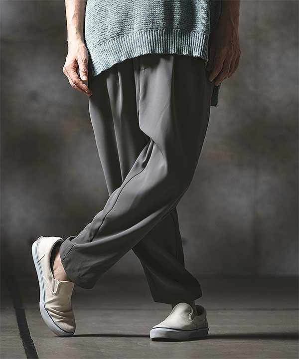 2026 春夏 1st 先行予約 2月中旬〜下旬入荷予定 GLIMCLAP グリムクラップ Relaxed Balloon Tapered Trousers キャンセル不可 atfpts_2