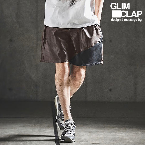 2026 春夏 2nd 先行予約 5月上旬〜中旬入荷予定 GLIMCLAP グリムクラップ Synthetic Leather Shorts メンズ ショートパンツ atfpts