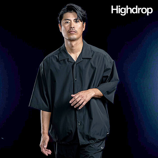 2026 春夏 メーカー取り寄せ対応 Highdrop ハイドロップ Compact Surface Short Sleeve Shirt メンズ シャツ キャンセル不可 atftps