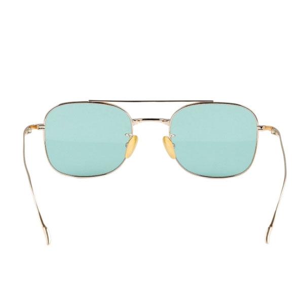 OWN オウン #13 GOLD TITANIUM / LIGHT GREEN メンズ サングラス メタルフレーム メガネ カラーレンズ パイロットグラス atfacc OWN オウン #13 GOLD TITANIUM / LIGHT GREEN メンズ サングラス