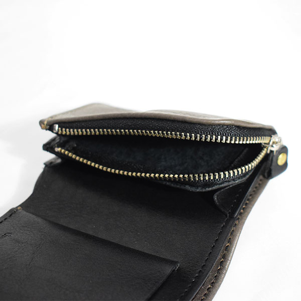 GROOVER LEATHER グルーバーレザー sincaウォレット -GRAY- メンズ 財布 ミニウォレット レザー 本革 国内生産 送料無料 atfacc