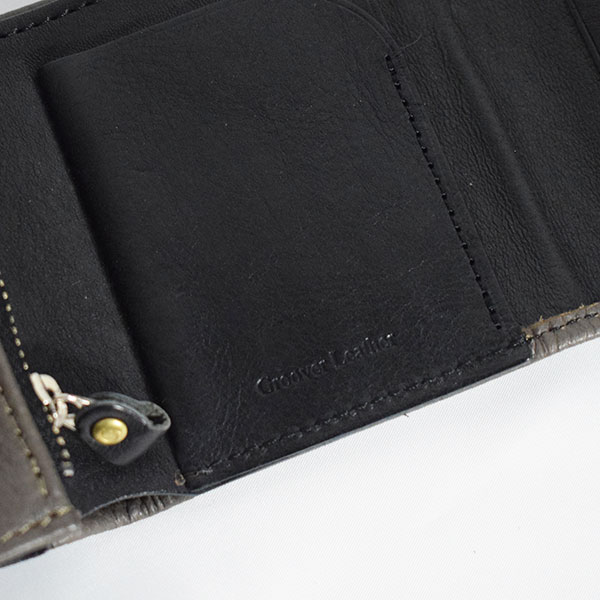 GROOVER LEATHER グルーバーレザー sincaウォレット -GRAY- メンズ 財布 ミニウォレット レザー 本革 国内生産 送料無料 atfacc