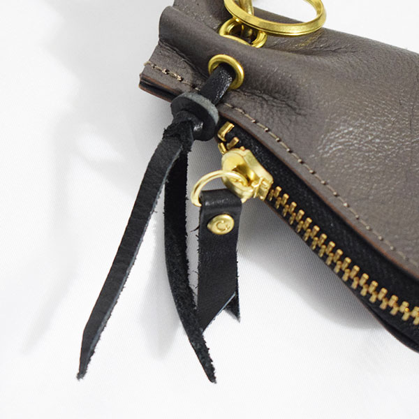 GROOVER LEATHER グルーバーレザー 信州鹿革スマートキーケース -GRAY- メンズ キーホルダー キーケース スマートキー atfacc