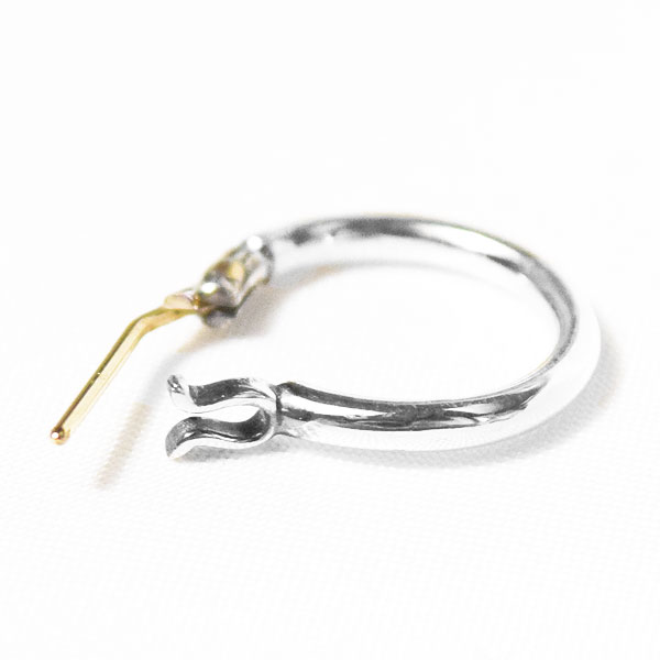 VIVIFY ビビファイ K18goldpost Hoop Pierce(M) メンズ アクセサリー