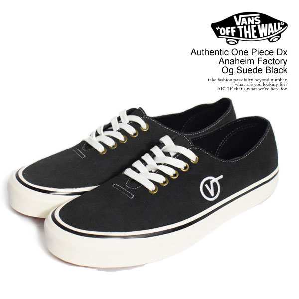 VANS バンズ Authentic One Piece Dx Anaheim Factory Og Suede Black メンズ スニーカー シューズ オーセンティック 送料無料 atfacc